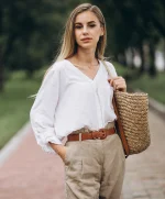 Camel trousers - تصویر 2